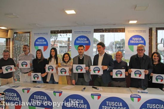 Elezioni provinciali - La presentazione della lista Tuscia Tricolore