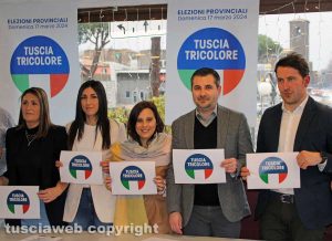 Elezioni provinciali - La presentazione della lista Tuscia Tricolore