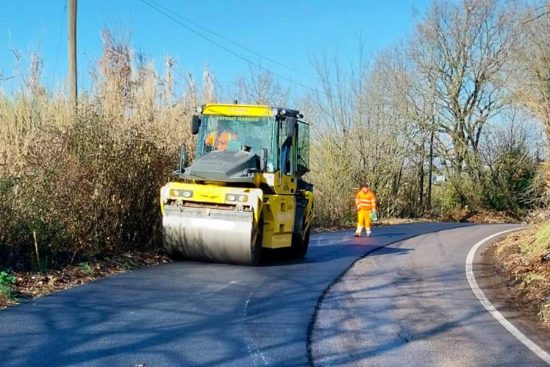 Faleria - I lavori sulla provinciale Falisca