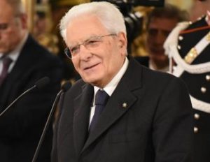 Il presidente della Repubblica Sergio Mattarella