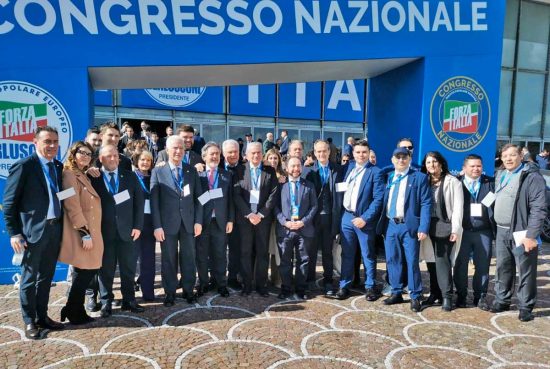 Roma - La delegazione di Forza Italia Viterbo al Congresso Nazionale di Forza Italia