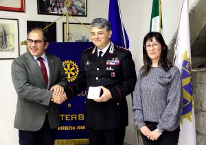 Viterbo - I carabinieri si raccontano al Rotary club