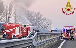 Brescia - Maxi tamponamento sulla A21, due morti e diversi feriti