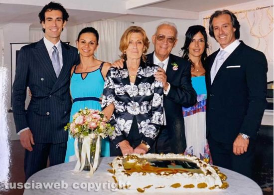 Viterbo - Meris Brozzi con i familiari in un momento lieto
