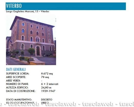 Banca d’Italia in via Marconi - La scheda