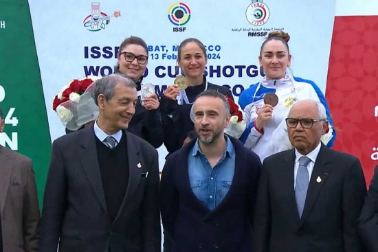 Sport - Tiro a volo - Il podio femminile nello Skeet
