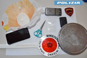 Viterbo - Polizia - La droga sequestrata