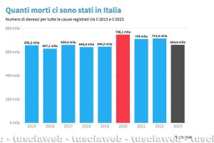 Gli ultimi dati Istat sulla mortalità in Italia