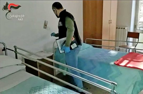 Controlli dei carabinieri Nas nelle case di riposo e Rsa