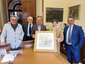 Opera dell'artista Amelia Duranti donata alla Camera di Commercio