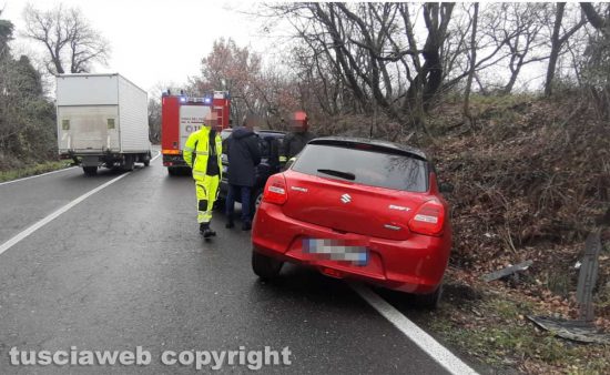 Viterbo - Incidente sulla Cimina