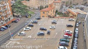Viterbo - Il parcheggio accanto alla Cittadella della salute