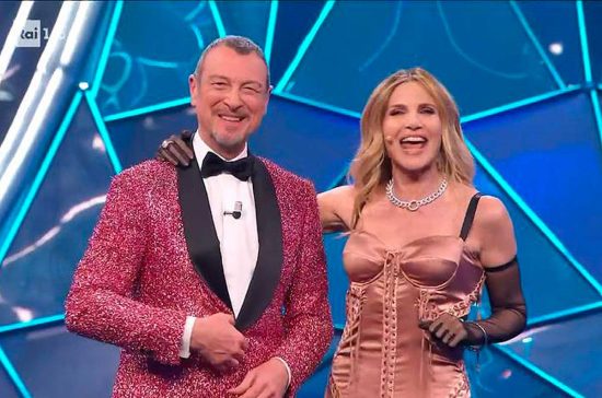 Amadeus e Lorella Cuccarini