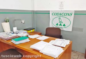 Civitavecchia - L'ufficio del codacons