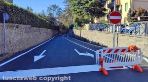 Viterbo - Via del Pilastro - Il tratto a senso unico