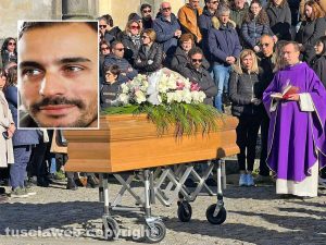 Viterbo - I funerali di Alessandro Milioni
