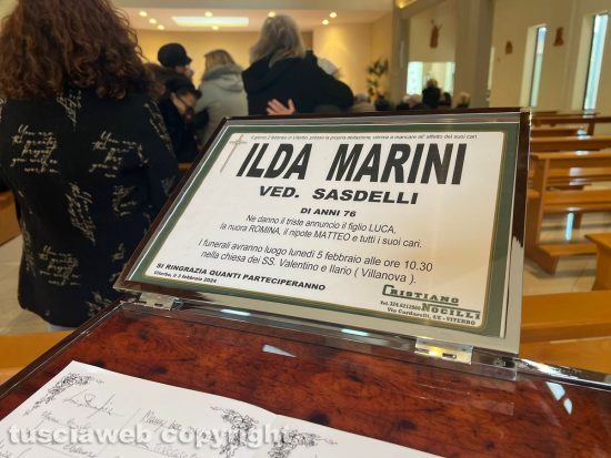 Viterbo - I funerali di Ilda Marini