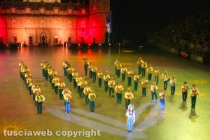 La banda musicale coreografica gruppo folk "La frustica" di Faleria