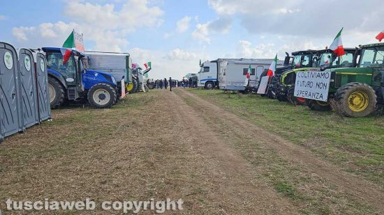 Roma - Agricoltori in protesta sulla Nomentana