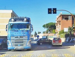Civitavecchia - I tir sulla Mediana
