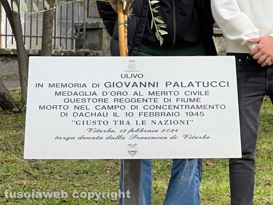 Viterbo - La commemorazione di Giovanni Patalucci