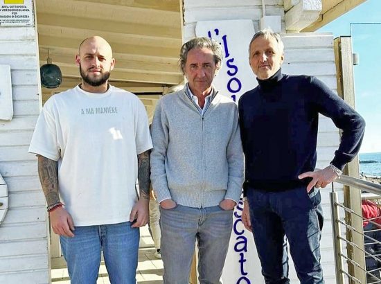 Santa Severa - Paolo Sorrentino con Paolo e Marco Quartieri