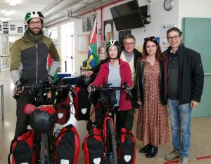 Sanna e Benjamin, in bici da maggio 2022 in favore della causa Sahrawi