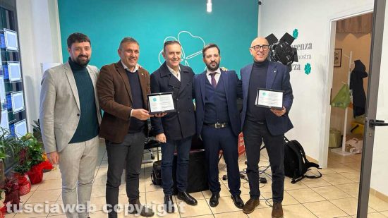 Viterbo - L'inaugurazione di Quadrifoglio immobiliare