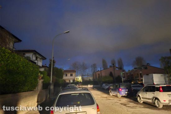 Viterbo - Via Santa Giacinta Marescotti al buio