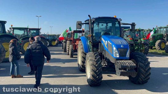 Protesta degli agricoltori a Tarquinia