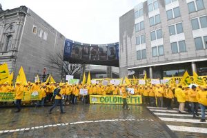 La protesta di Coldiretti a Bruxelles