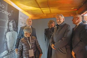 Roma - Francesco Rocca alla tappa del treno del ricordo a Ostiense