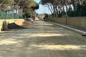 Montalto di Castro - I lavori lungo la via di accesso alla spiaggia di Costa Selvaggia