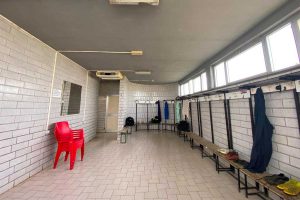 Sport - Calcio - Uno degli spogliatoi del Martelli di Montalto di Castro