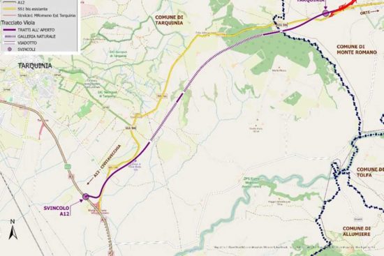 Trasversale - L'ipotesi di tracciato viola