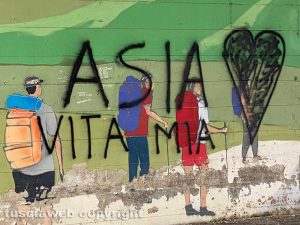 Murales via Francigena vandalizzato 