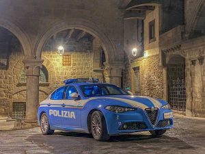 Viterbo - La polizia in centro
