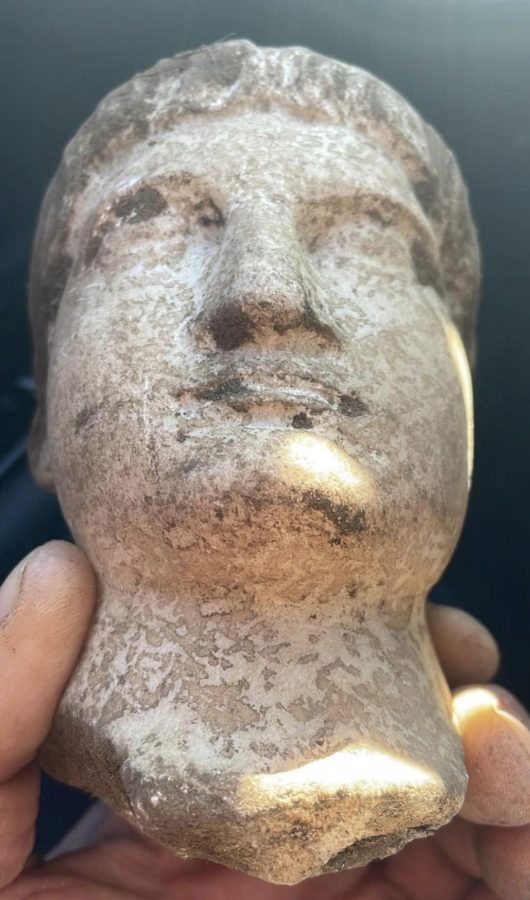 Fabrica di Roma - La testa marmorea scoperta a Falerii Novi