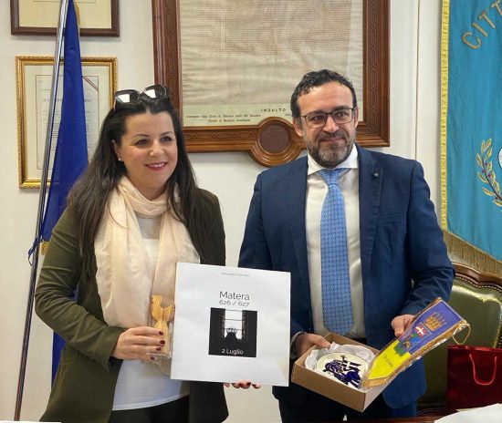 Matera - La sindaca Chiara Frontini e presidente del consiglio comunale Francesco Salvatore