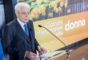 Roma - Festa della donna - L'intervento del presidente della Repubblica Sergio Mattarella