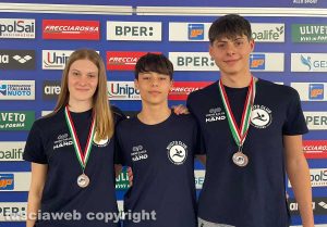 Viterbo - Da sinistra: Viola Cortignani, Giuseppe Stasolla e Pierluigi Bernabucci