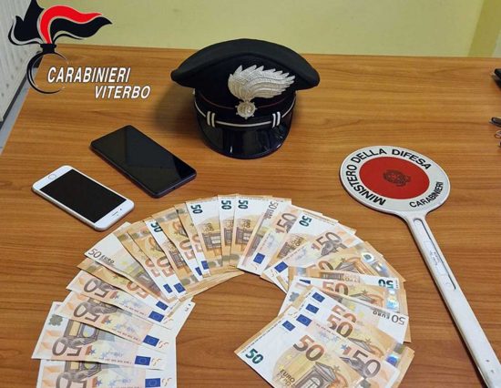 Tuscania - Carabinieri - Truffa anziani - I soldi recuperati