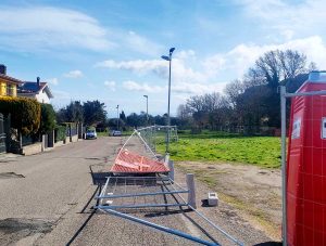 Vitorchiano - Lavori Pnrr in via Gran paradiso, crollata la recinzione del cantiere