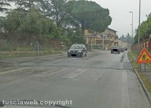 Viterbo - Dosso artificiale sulla sp Grottana
