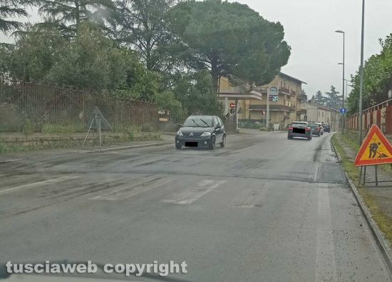 Viterbo - Dosso artificiale sulla sp Grottana