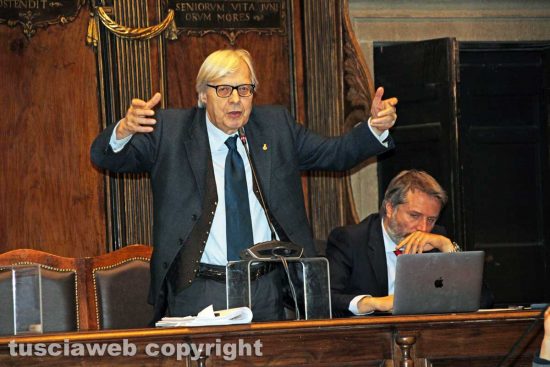 Viterbo - Consiglio comunale - Vittorio Sgarbi