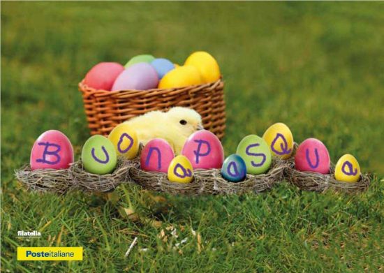 La cartolina filatelica dedicata alla Pasqua da Poste Italiane