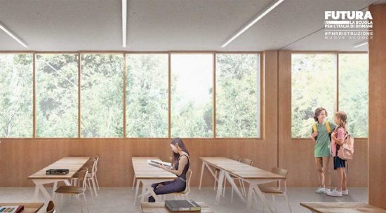 Tuscania - Il progetto delle nuove scuole medie