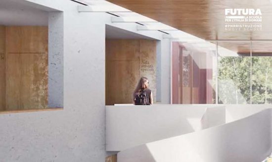 Tuscania - Il progetto delle nuove scuole medie