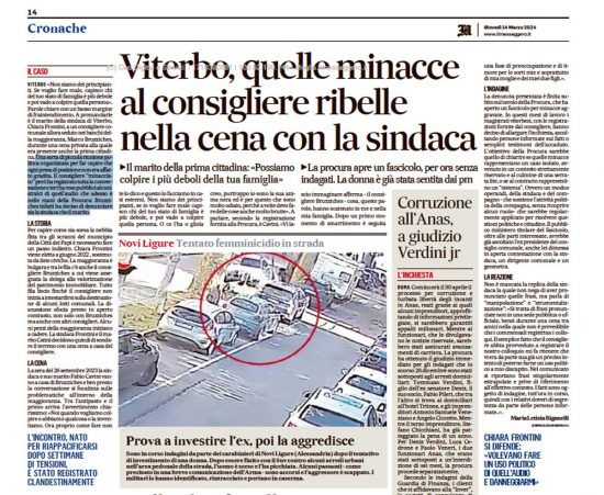 L’articolo del Messaggero